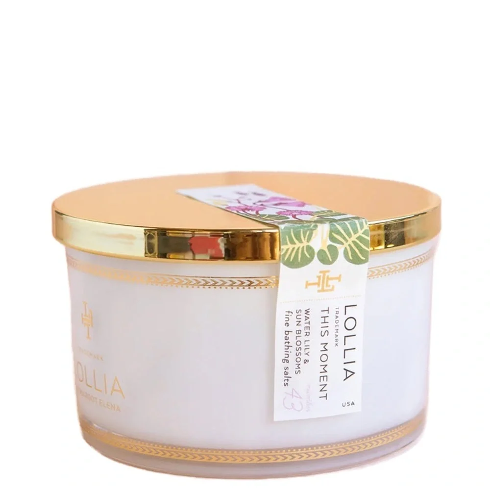 LOLLIA This Moment Fine Bathing Salts-Water Lily & Sun Blossoms